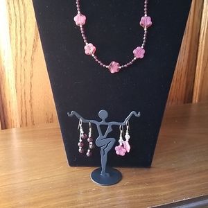 Necklace and earrings